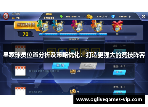 皇家球员位置分析及策略优化：打造更强大的竞技阵容